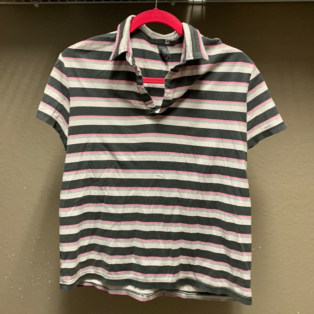 H&M Striped Polo Shirt